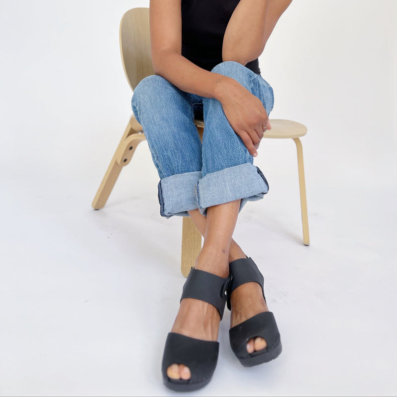 Miranda in Monochrome black- final sale Shoes Clog