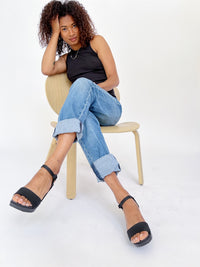 Rachel in Monochrome black Shoes Clog