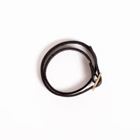 Black Leather Friendship Bracelet