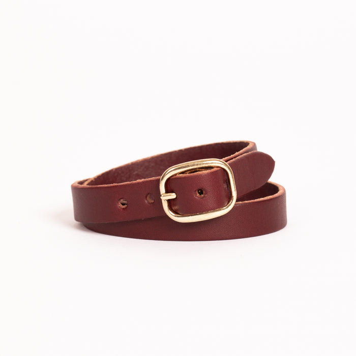 Oxblood Leather Friendship Bracelet