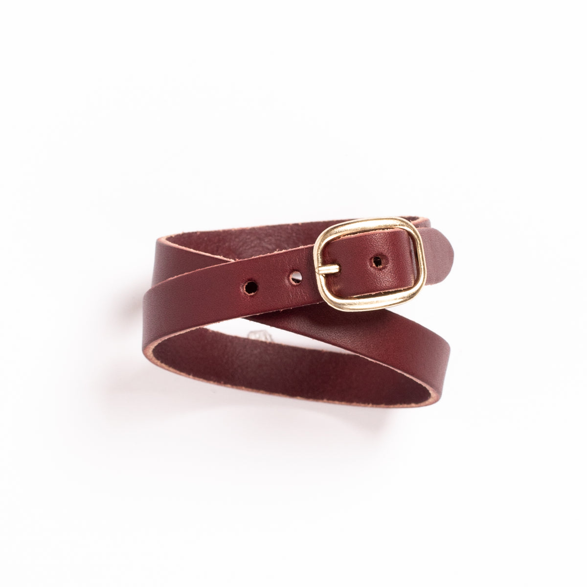 Oxblood Leather Friendship Bracelet