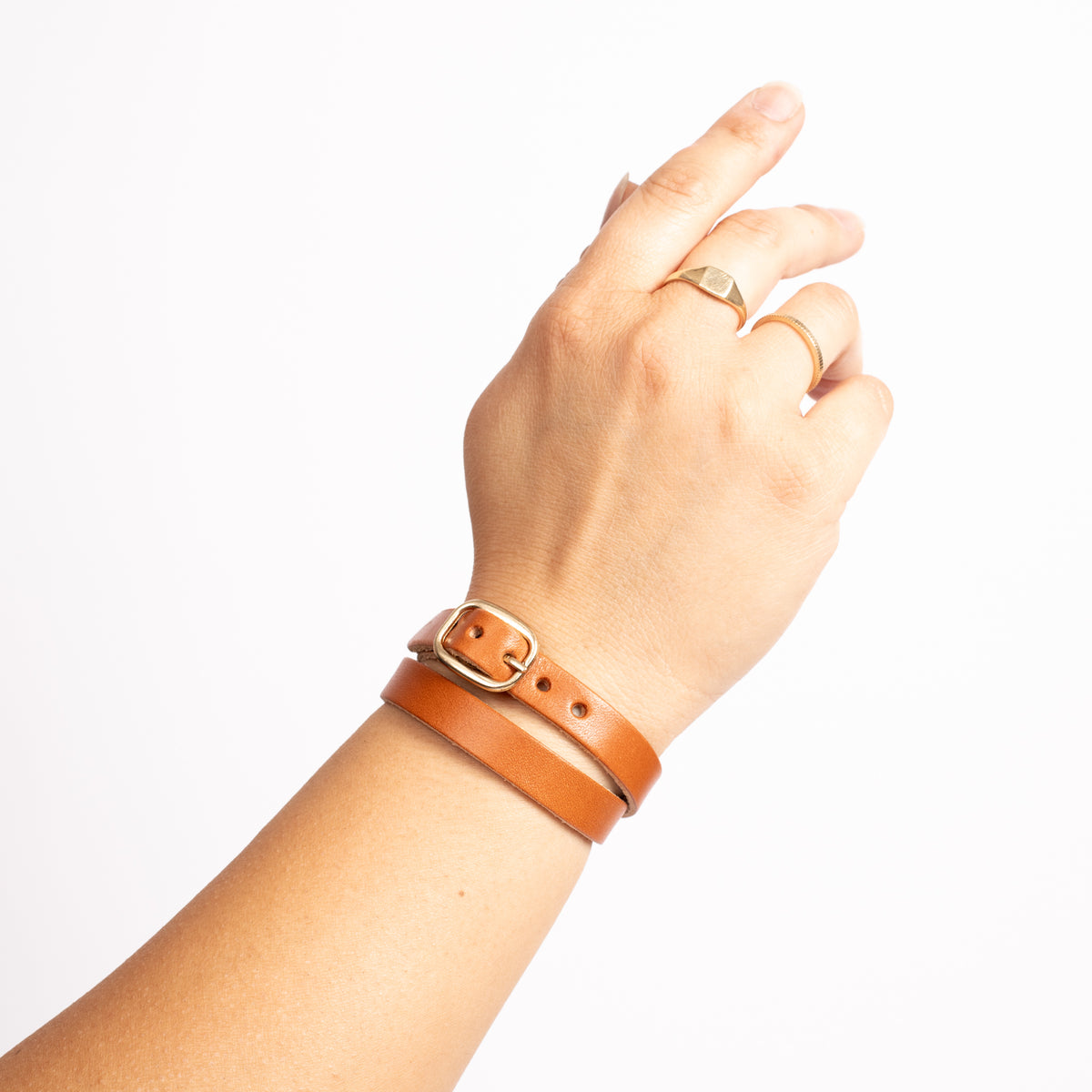 Whiskey Leather Friendship Bracelet