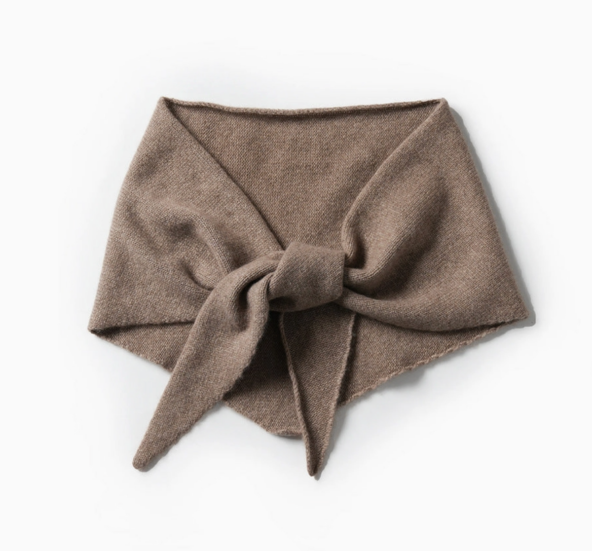 Cashmere Triangle Scarf - Taupe- Last Chance