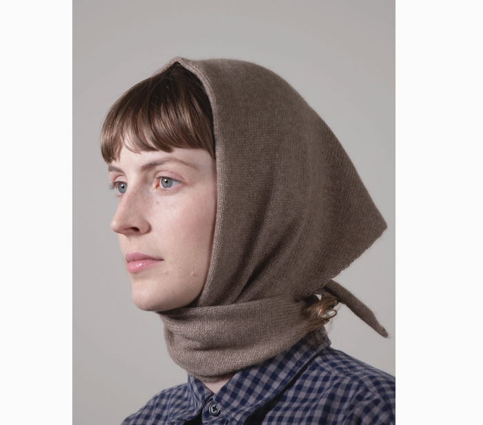 Cashmere Triangle Scarf - Taupe