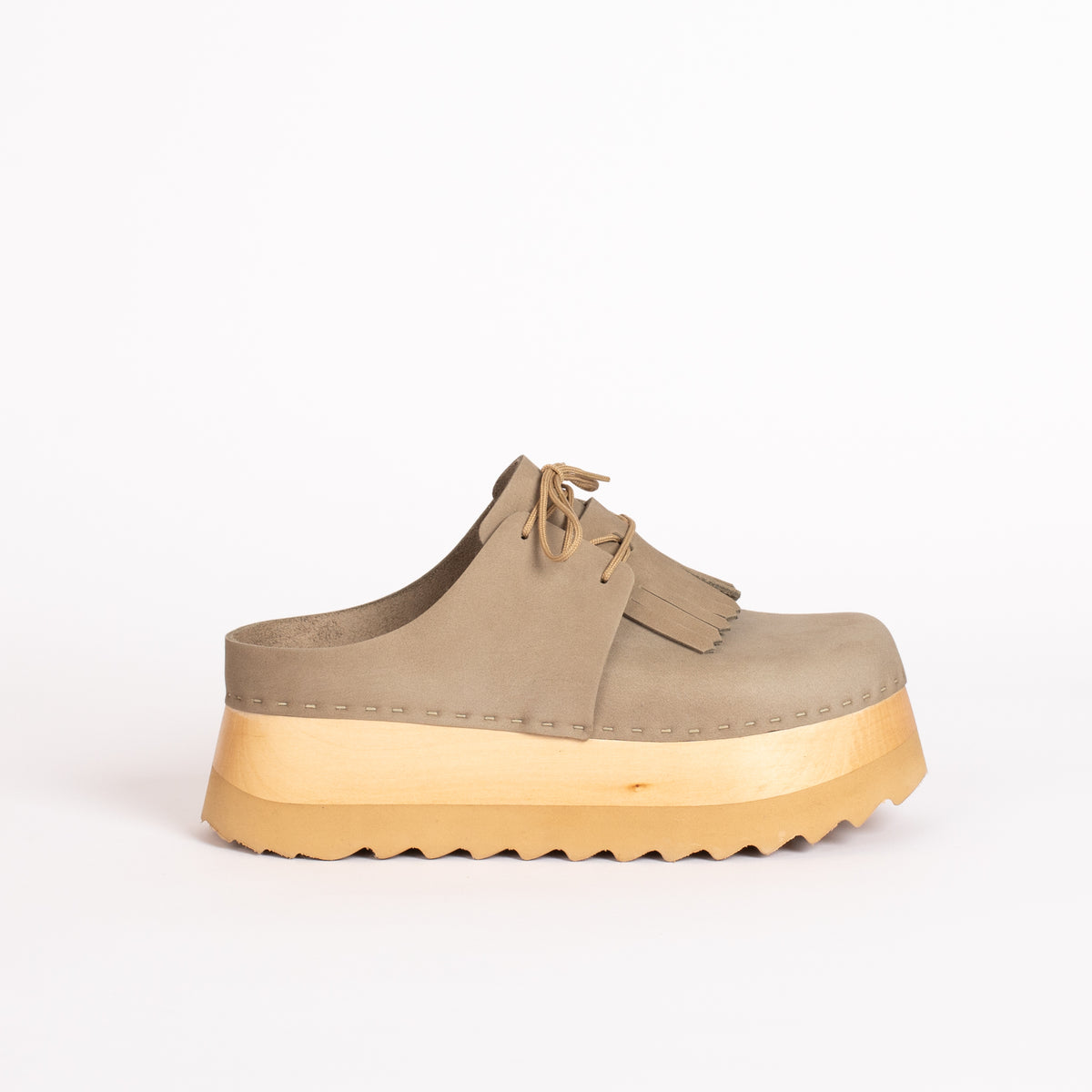 Charlie in Birch Nubuck with a matching kilt- Size 9 (T2)