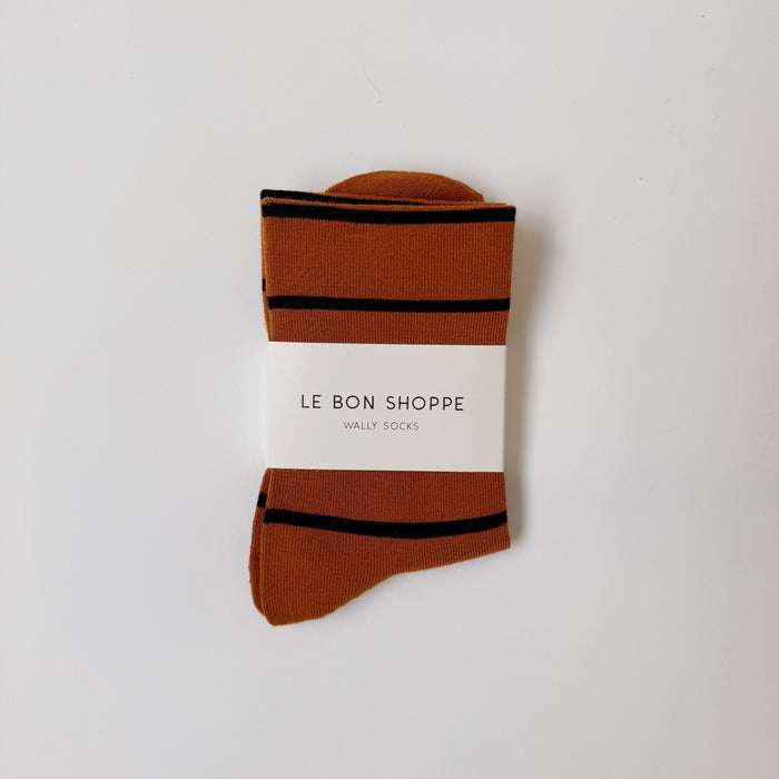 Wally Socks in Camel Stripe