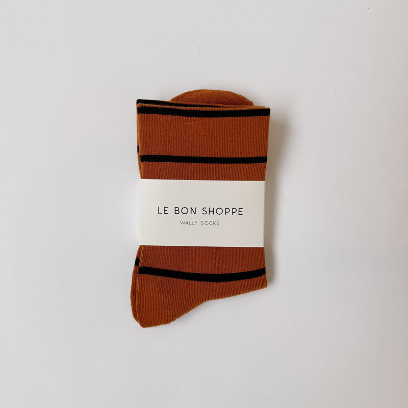 Wally Socks in Camel Stripe