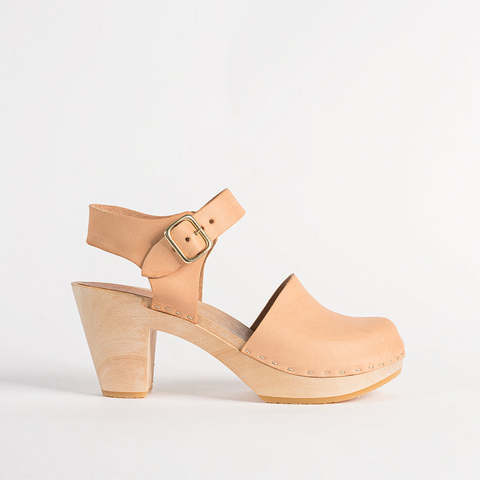 Emma high heel in Natural - Final Sale