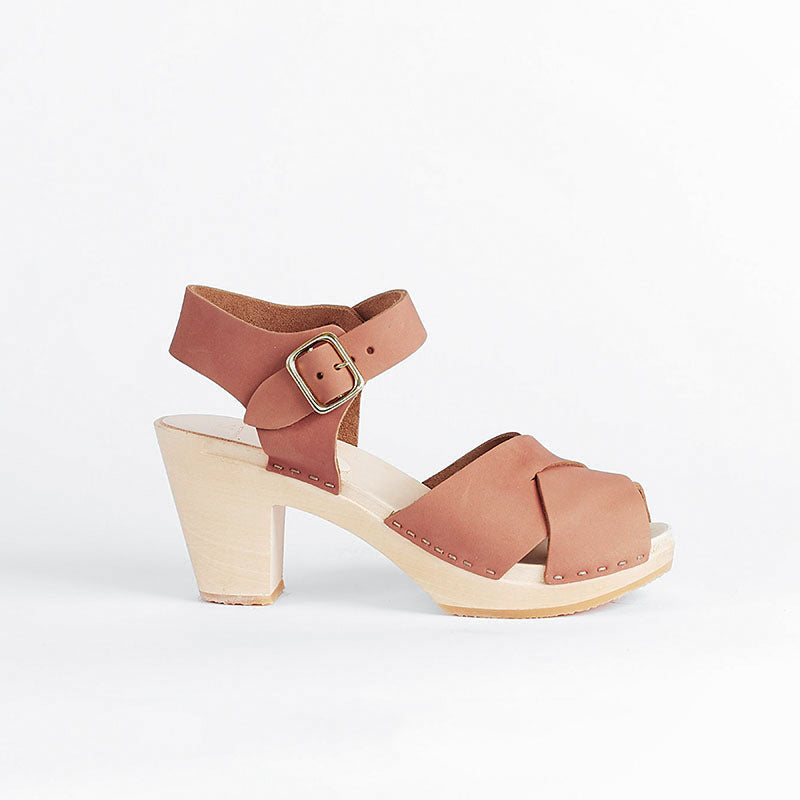 Emma cross clay high, a stylish and comfortable footwear with a unique cross strap design