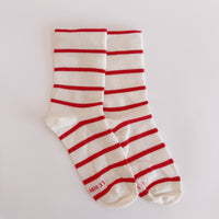 Candy Cane Stripe Socks