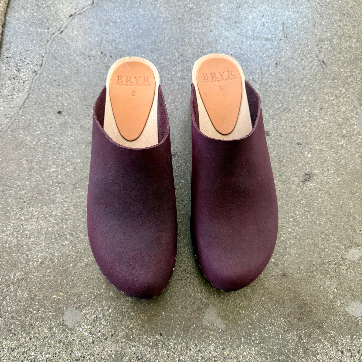 Gabe Block Heel in Berry - Final sale