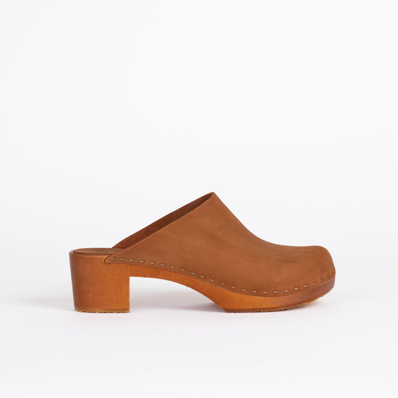 Gabe Monochrome Block Heel in Cedar-In stock
