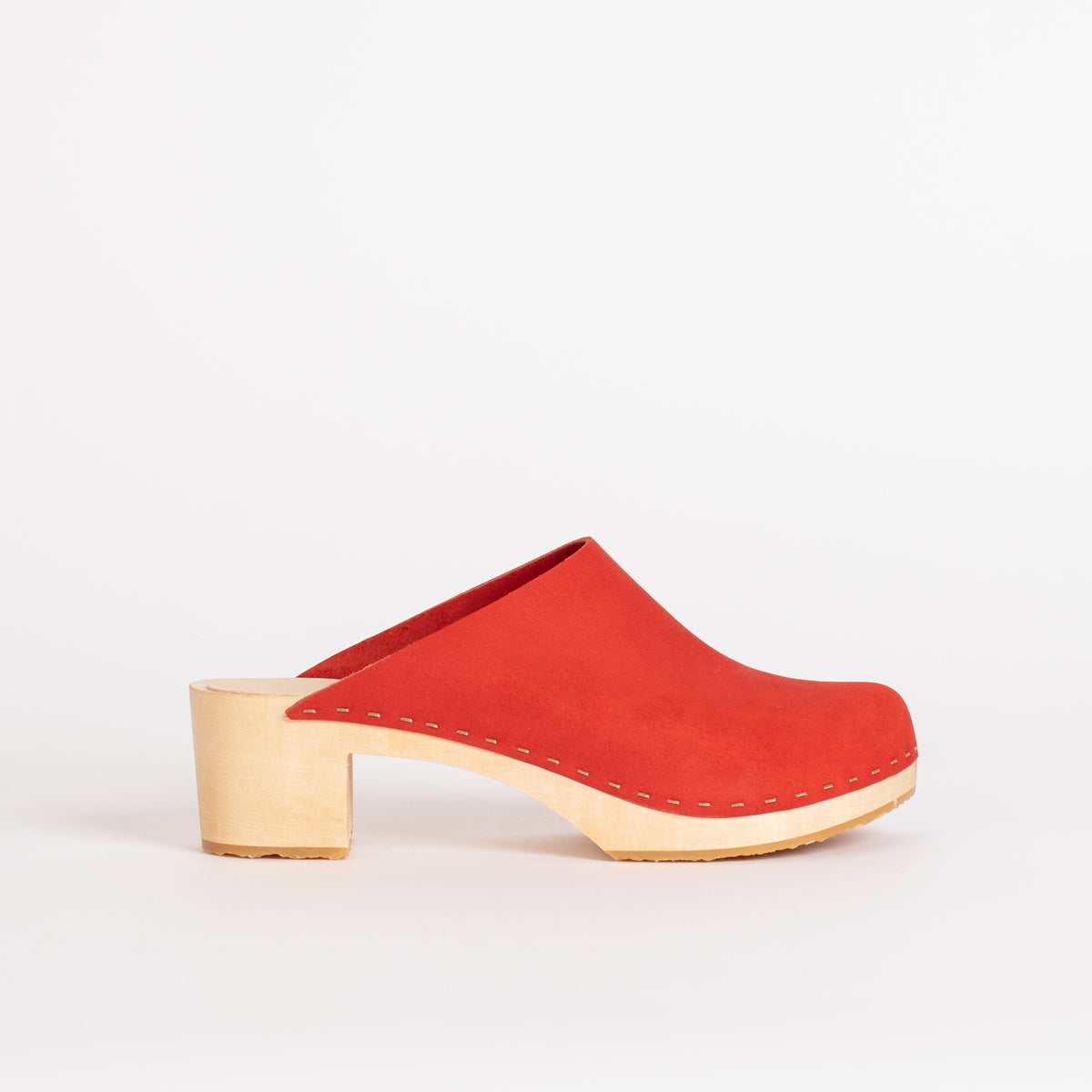 Gabe Block Heel in Poppy - Final sale