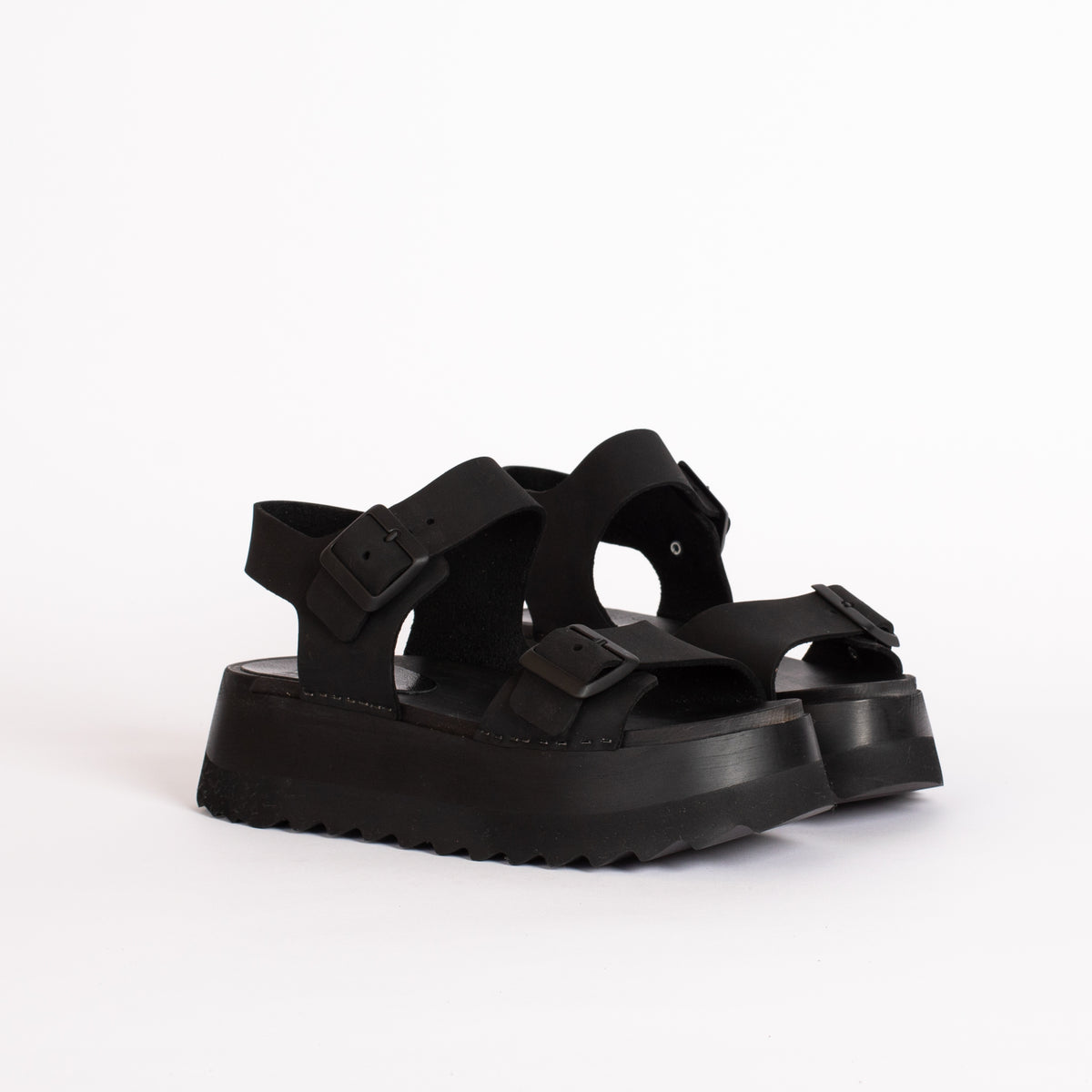 Gigi Sandal in Monochrome Black - Final sale