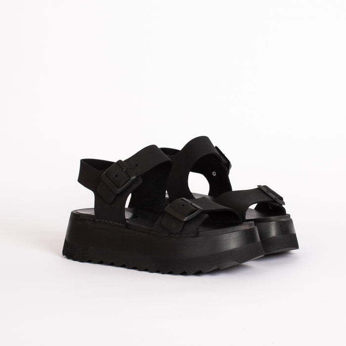 Gigi Sandal in Monochrome Black - Final sale