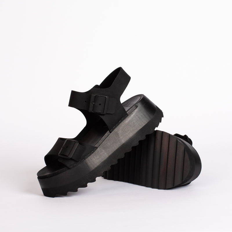 Gigi Sandal in Monochrome Black - Final sale