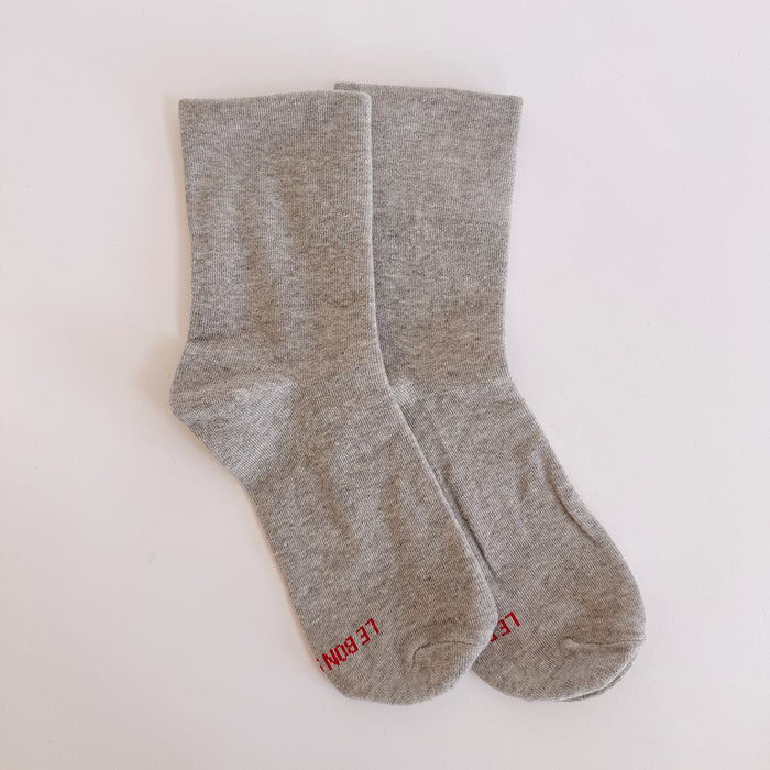 Sneaker Socks in Heather Grey