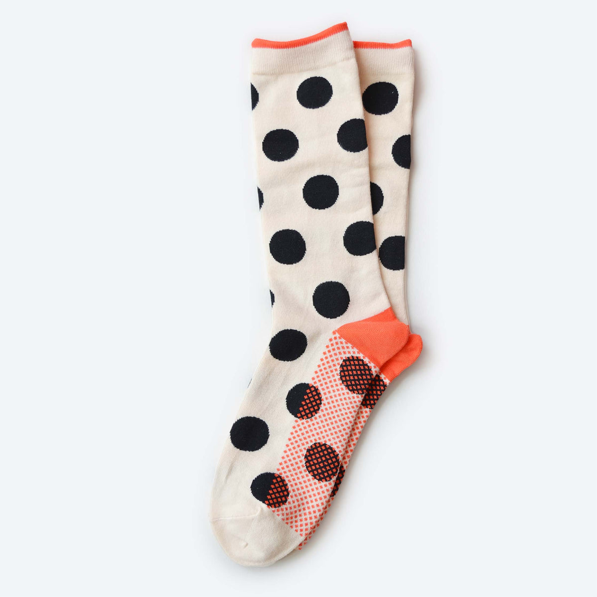 Polka Dot Socks in Black and White
