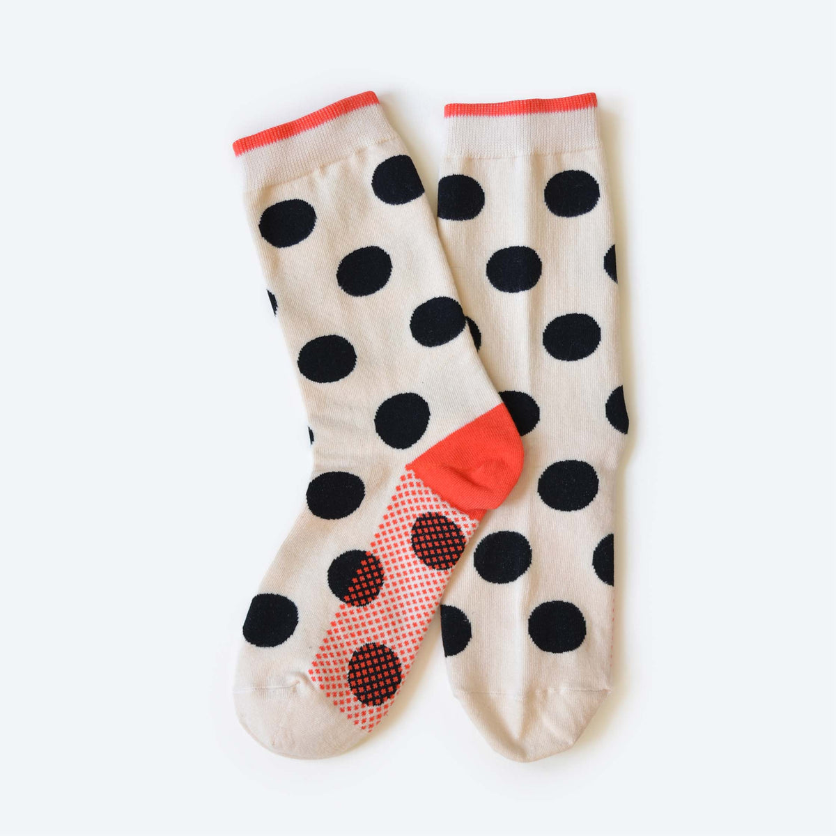 Polka Dot Socks in Black and White