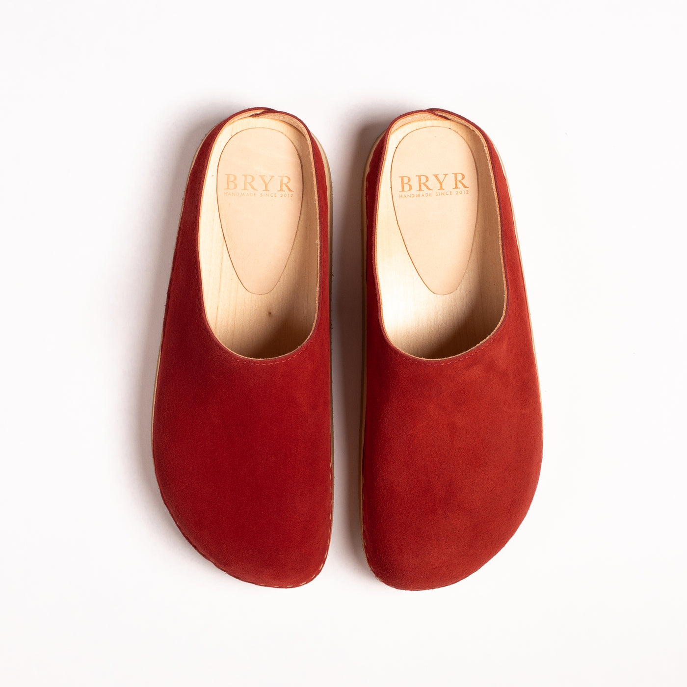 Loaf Clog in Scarlet Suede