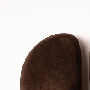 Loaf Clog in Dark Chocolate Suede