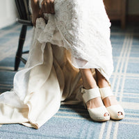 Miranda Peep Toe in Bone