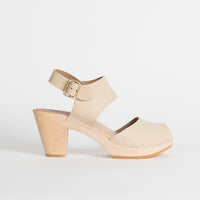 Miranda peep toe in Bone (RTS) Shoes Clog