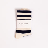 Wally Socks in Navy Stripe
