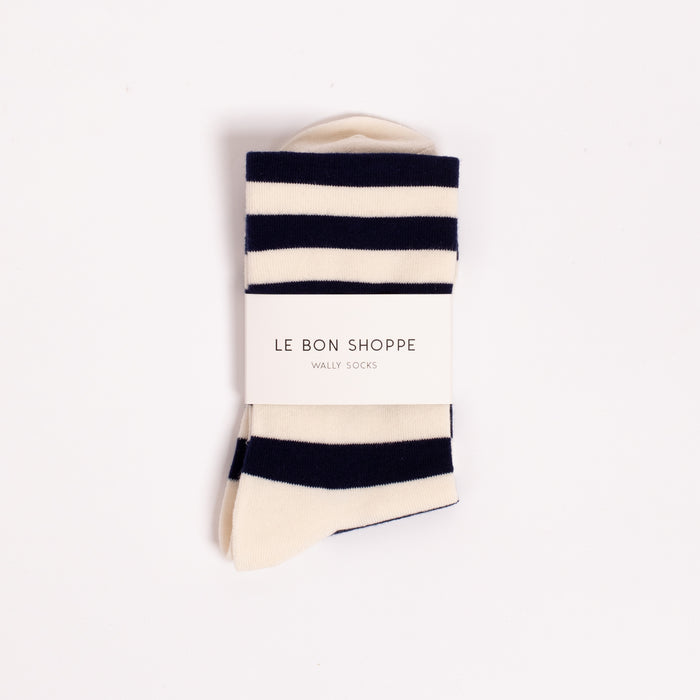 Wally Socks in Navy Stripe