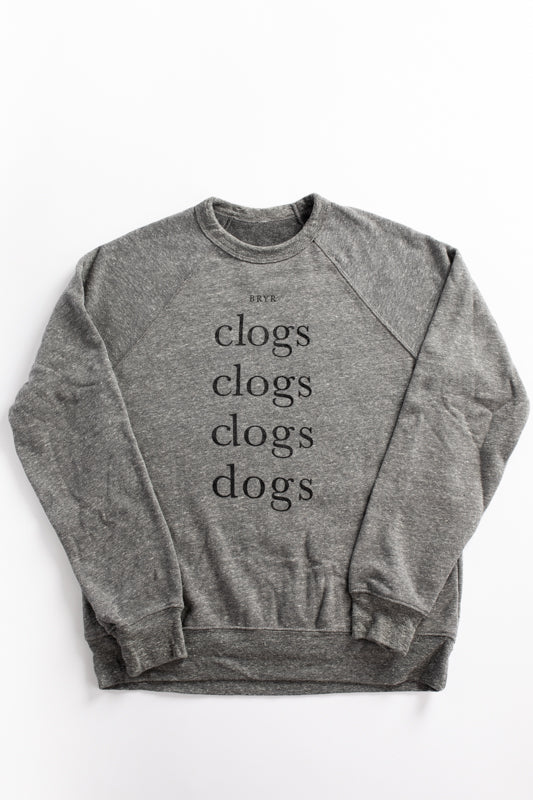 Clogs & Dogs Tri-blend Sweatshirt