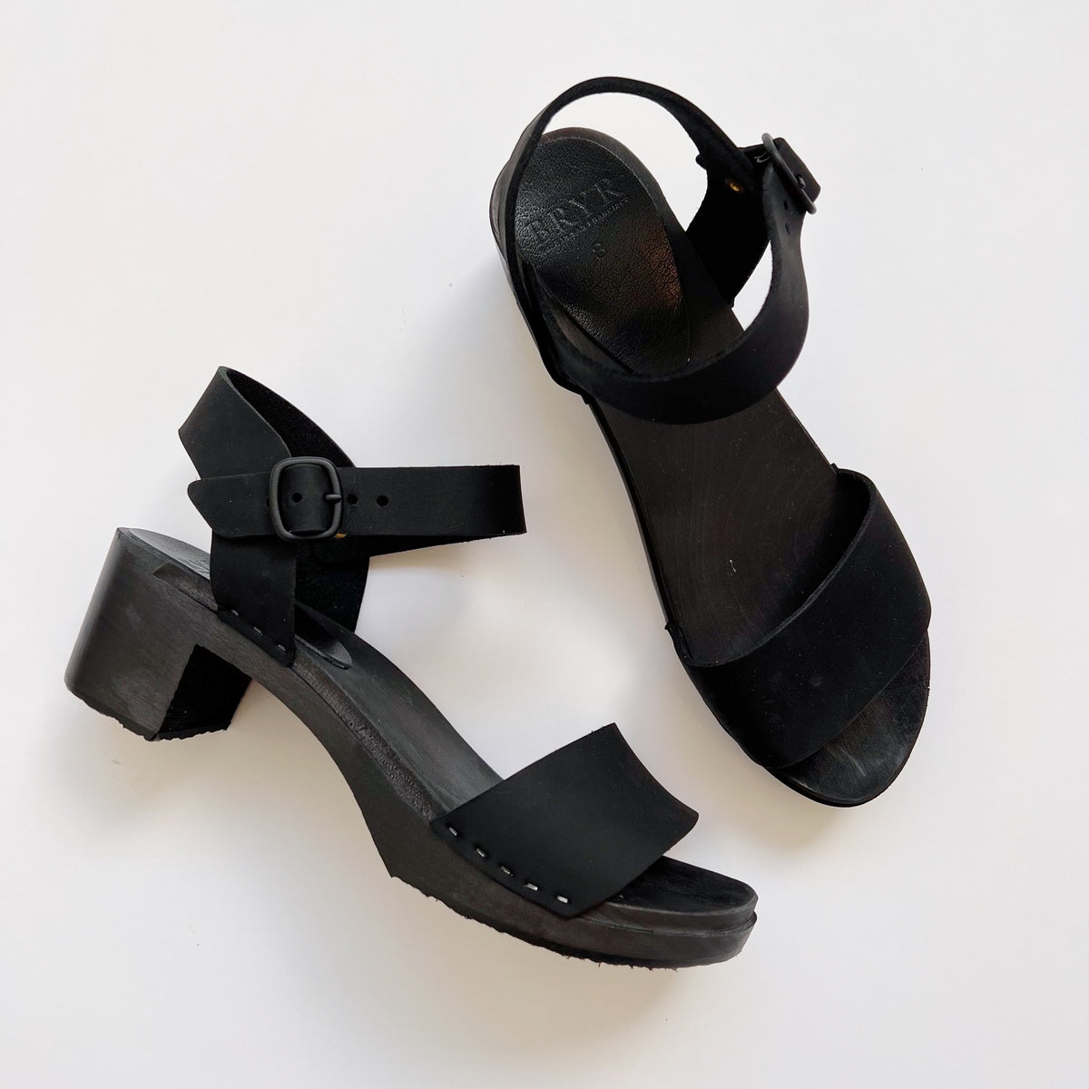 Sylvie Sandal Toe Monochrome Block Heel-Special Order