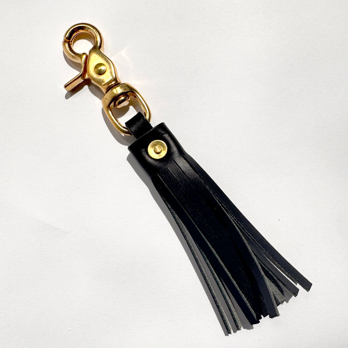 Tassel Keychain in Black