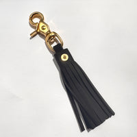 Tassel Keychain in Coal
