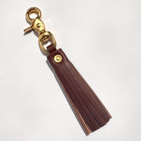 Tassel Keychain in Coffee