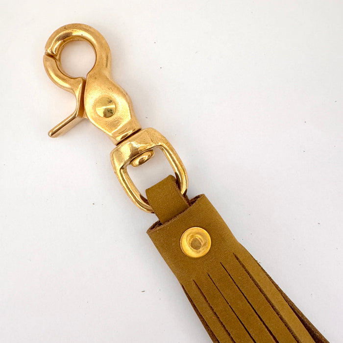 Tassel Keychain in Kelp