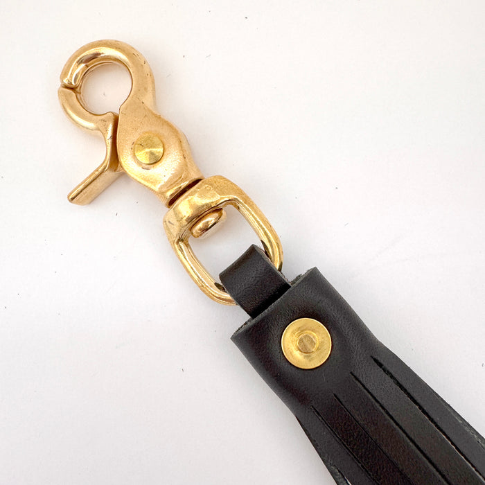 Tassel Keychain in Black