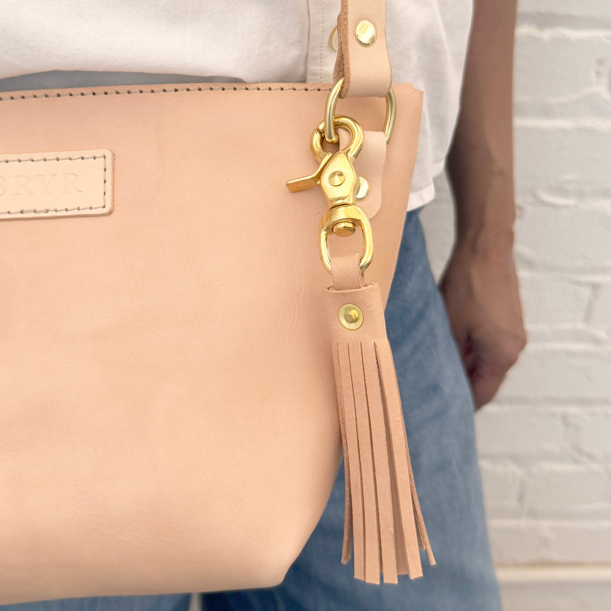 Tassel Keychain in Natural