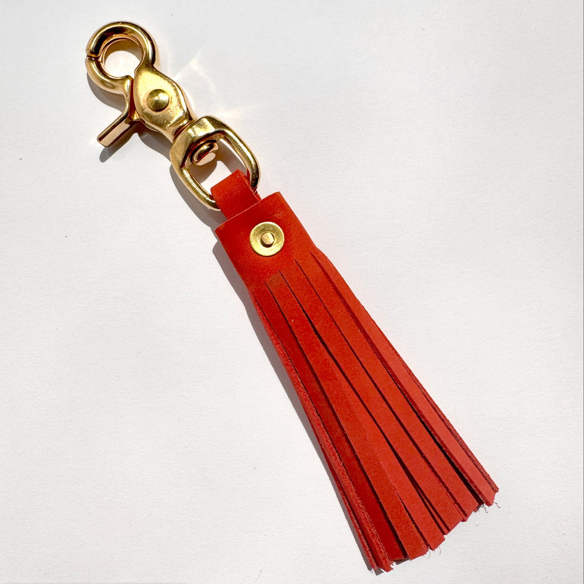 Tassel Keychain in Poppy