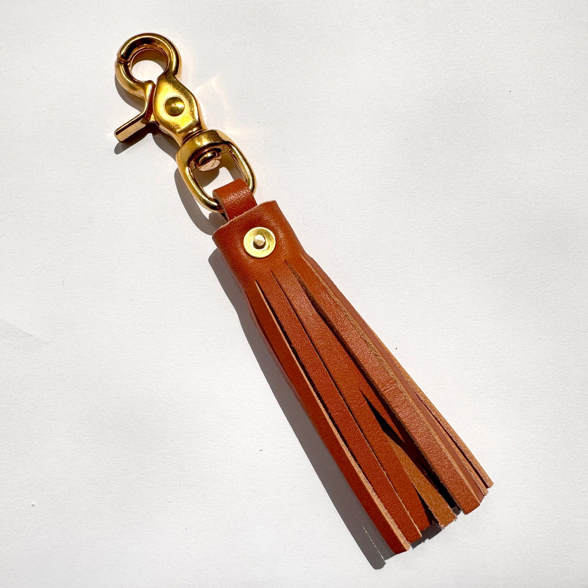 Tassel Keychain in Whiskey