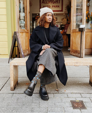 Tegan Clog in Moto Black
