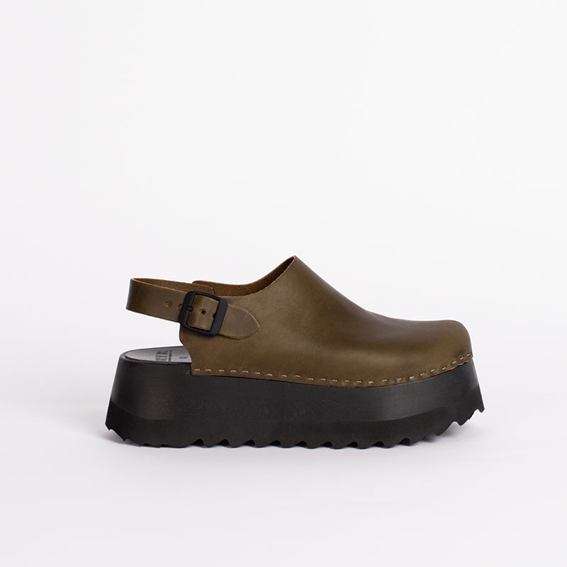 Tegan in Moss Leather - Size 9 (T2)