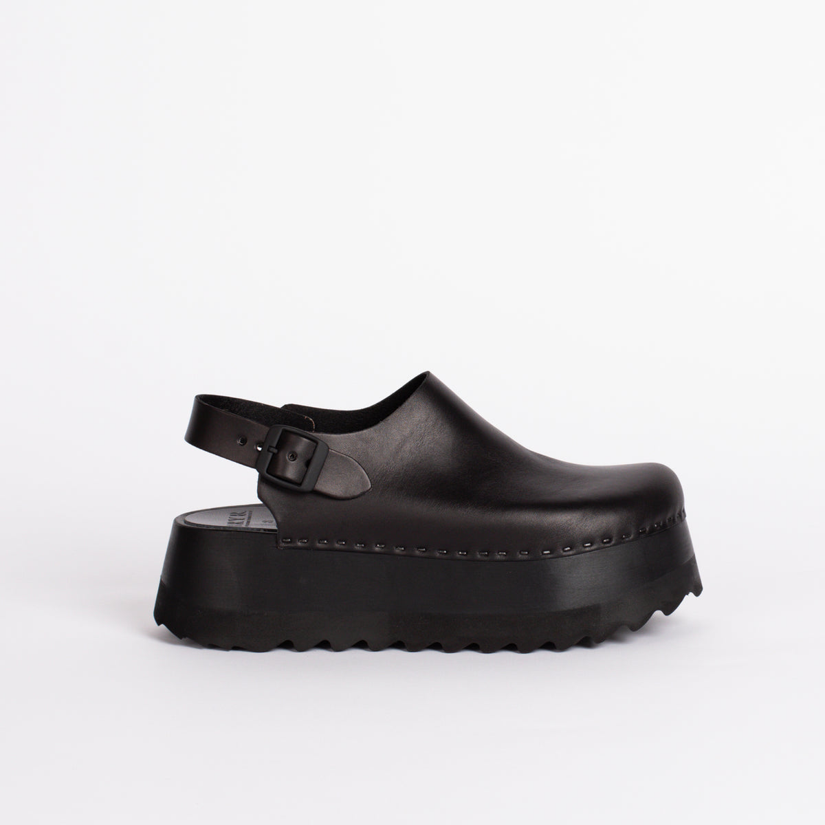 Tegan Clog in Moto Black