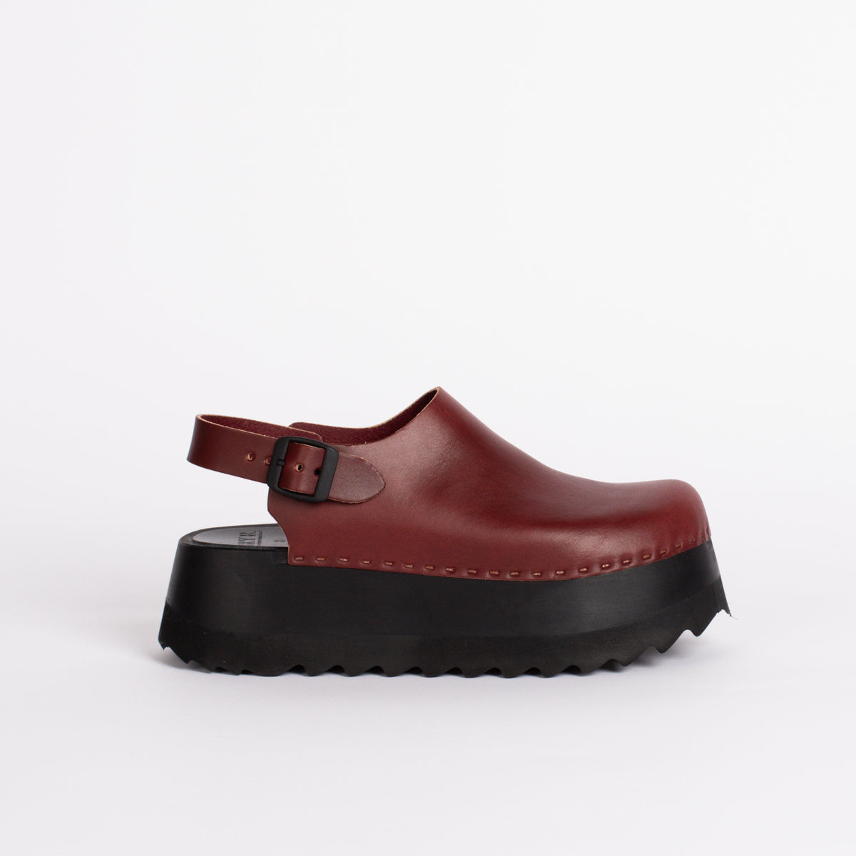 Tegan Clog in Oxblood