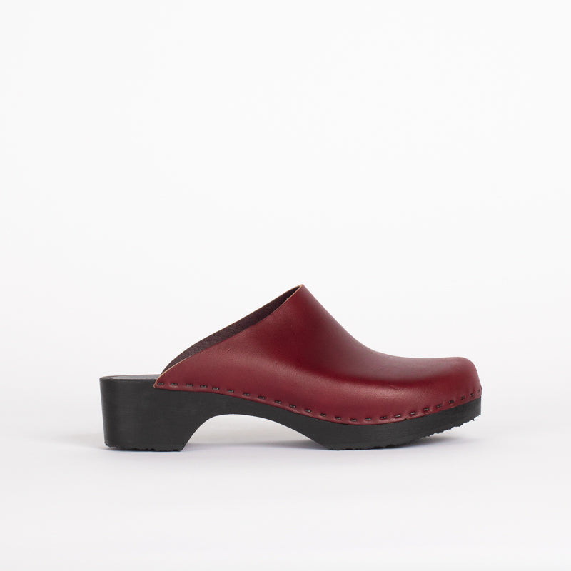 Worker Clog in Oxblood - Final Sale