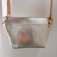 Crossbody Bag in White Gold