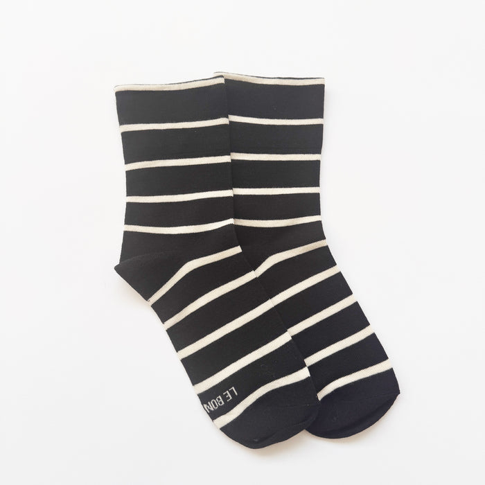 Black Stripe Socks