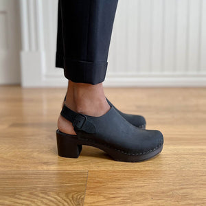 Daphne in Monochrome Black (RTS) Shoes Clog